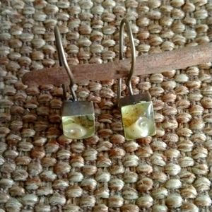 Mosaic drop earrings